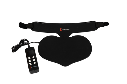 Red Light Neck and Chest Mask Front View With Controller
